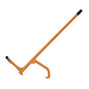 Felled Steel Timberjack - 12in x 48in Timber Jack Tool, Cant Hook Log Roller Tool for Logs Up to 12in Wide with Log Hook for Felling and Logging