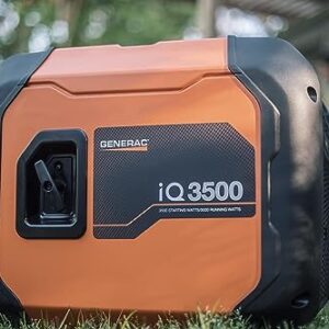 Generac 7127 iQ3500 3,500-Watt Gas-Powered Portable Inverter Generator - Durable, Lightweight Design with Parallel Capability - Speed Selection for Quiet Performance or Maximum Power - CARB Compliant