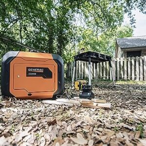 Generac 7127 iQ3500 3,500-Watt Gas-Powered Portable Inverter Generator - Durable, Lightweight Design with Parallel Capability - Speed Selection for Quiet Performance or Maximum Power - CARB Compliant