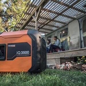 Generac 7127 iQ3500 3,500-Watt Gas-Powered Portable Inverter Generator - Durable, Lightweight Design with Parallel Capability - Speed Selection for Quiet Performance or Maximum Power - CARB Compliant