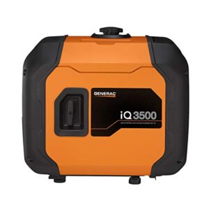 Generac 7127 iQ3500 3,500-Watt Gas-Powered Portable Inverter Generator - Durable, Lightweight Design with Parallel Capability - Speed Selection for Quiet Performance or Maximum Power - CARB Compliant