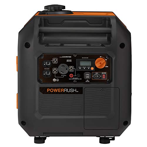 Generac 7127 iQ3500 3,500-Watt Gas-Powered Portable Inverter Generator - Durable, Lightweight Design with Parallel Capability - Speed Selection for Quiet Performance or Maximum Power - CARB Compliant