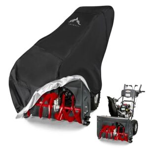 himal snow thrower cover-heavy duty polyester,waterproof,uv protection,universal size for most electric two stage snow blowers 47" l x 32" w x 40" h (l)