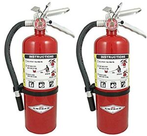 amerex b500, 5lb abc dry chemical class a b c fire extinguisher (2 pack)