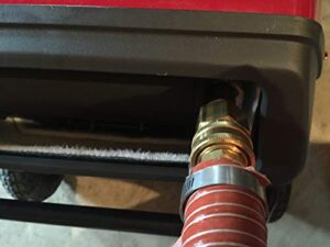 genexhaust for honda eu3000is generator 1-1/2" quick disconnect silicone exhaust extension 2 foot length