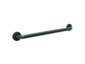 matte black 24" grab bar for bathroom shower toilet - ada safety handrail/304 stainless steel/smooth