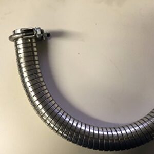 GenExhaust for Honda EU3000iS Generator 1" Steel Exhaust Extension 3 Foot Length.