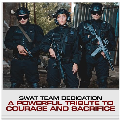 Armor Coin & Emblem SWAT Team Challenge Coin - Solid Bronze, Hand-Polished Silver Tone Finish - Tribute to Law Enforcement, Valor, Sacrifice - Collectible Keepsake for Enthusiasts