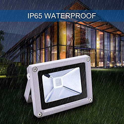 100W Equivalent Led Color Changing Flood Lights Multi Colors RGB Uplighting with Remote, IP65 Waterproof Stage Light, Dimmable Colored LED Light , Flood Light for Christmas Party Outdoor Indoor Decor