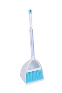 qidiwin mini broom&dustpan, home&kitchen sweeping for kids(white+blue)