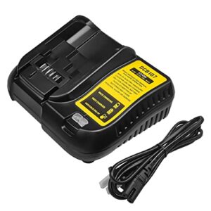 replacement for dewalt dcb107 10.8v-20v max lithium charger compatible with dewalt dcb120 dcb127 dcb207 dcb206 dcb204 dcb200-2 dcb200 dcb180