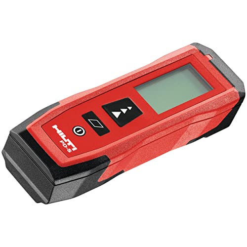 Hilti PD-S Laser Distance Meter 60M/197ft, Handheld Range Measure Meter Rangefinder Diastimeter with Area Measurement, Range Finder Highlight Display Measuring Tool