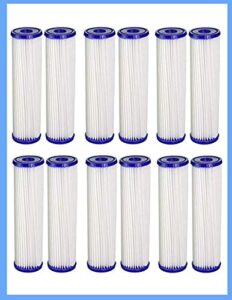 compatible for pentek s1 20 micron standard 10 x 2.5 inch pleated sediment water filter 12 pk