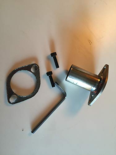 GenExhaust Compatible with Honda EU6500iS/EU7000iS Generator 1" Steel Exhaust Extension 10 inch Length.