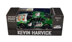 autographed 2022 kevin harvick #4 hunt brothers pizza racing (next gen mustang) signed action 1/64 scale nascar collectible diecast car with coa
