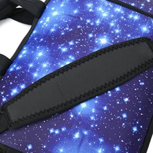 AUPET 17 17.3 inch Laptop Shoulder Bag Carrying Case Computer PC Cover Pouch+Handle For 16/17/17.3/17.4 inch Laptop Notebook (Blue Shining Stars)