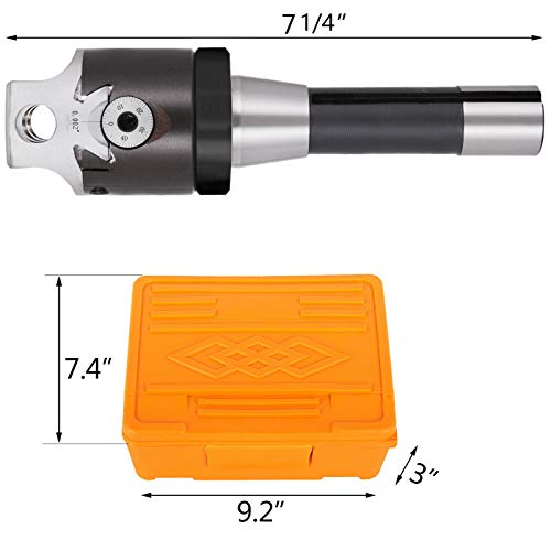 T005 2" Boring Head Set w/ R8 Shank, 9 Pc. Boring Bar Set