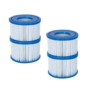 bestway 4 pack coleman type vi spa filter cartridge for lay-z-spa 58323