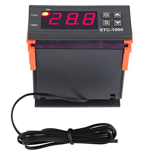 Hilitand STC 1000 Digital Temperature Controller, -50℃-99℃ Alarm Intelligent Thermostat LED with Sensor AC110V-220V