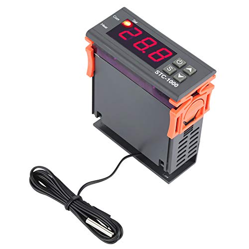 Hilitand STC 1000 Digital Temperature Controller, -50℃-99℃ Alarm Intelligent Thermostat LED with Sensor AC110V-220V