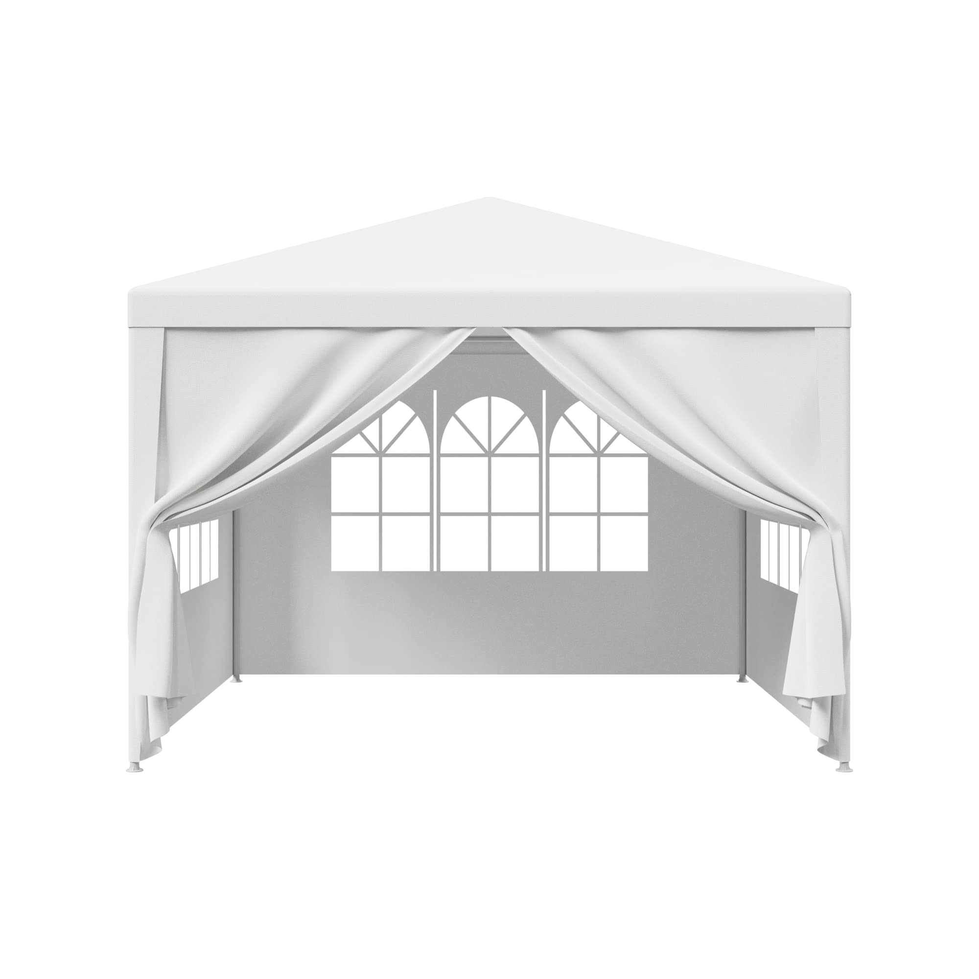 HomGarden 10'x10' Outdoor Canopy Tent Patio Camping Gazebo Storage Shelter Pavilion Cater Party Wedding BBQ Events Tent w/Removable Sidewalls