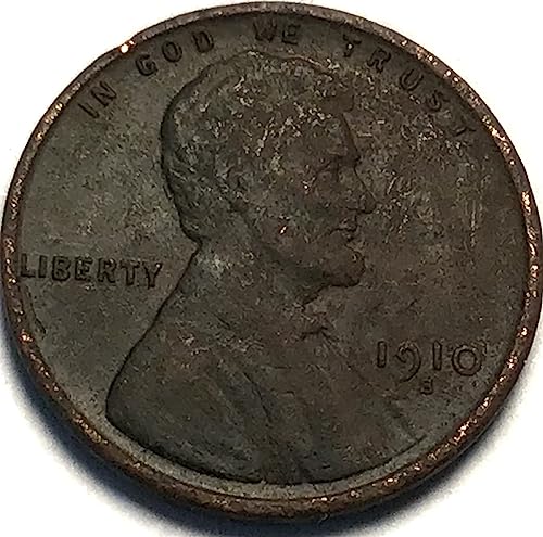 1910 S Lincoln Wheat Cent Penny Seller Fine