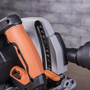Evolution Power Tools R185CCS 7-1/4" TCT Multi-Material Cutting Circular Saw, 7-1/4", Orange
