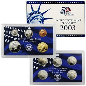 2003 s proof set 10 coin set ogp original government proof