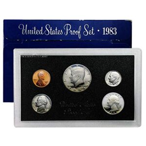 1983 s proof set 5 coin set ogp original government proof