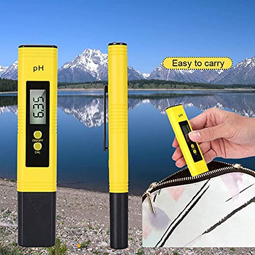 PH Meter, Digital PH Tester Portable Water Quality Tester with 0-14 PH Measurement Range,Pool,Aquarium, Wine, Hydroponic