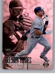 2018 panini chronicles illusions #1 gleyber torres new york yankees rc rookie baseball trading card