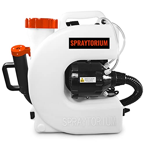 PetraTools Electric Disinfecting Fogger Backpack Sprayer - 4 Gallon Mist Blower with Extended Commercial Hose for Sanitation Spraying & Pest Control - Disinfection Fogger (Backpack Sprayer)