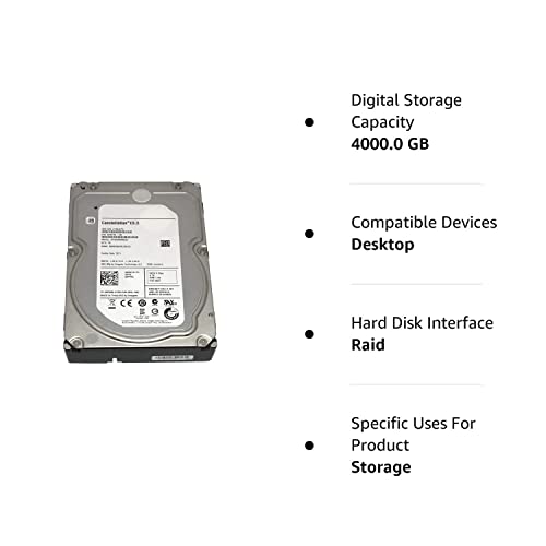 Seagate ST4000NM0033 Constellation ES.3 4 TB 3.5 inch Internal Hard Drive - SATA - 7200 rpm - 128 MB Buffer (Renewed)