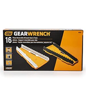 GEARWRENCH 2 Pc. Reversible Wrench Rack, 16 Slot - 83121