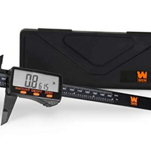 WEN 10761 Electronic 6.1-Inch Digital Caliper with LCD Readout and Storage Case