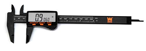 WEN 10761 Electronic 6.1-Inch Digital Caliper with LCD Readout and Storage Case