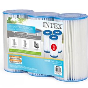 Intex 29000 Swimming Pool Easy Set Type A Replacement Filter Pump Cartridge (3 Pack)