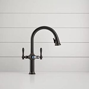 KOHLER K-R24937-SD-VS Neuhaus Pull Down Kitchen Faucet, 2-Spray Faucet, Kitchen Sink Faucet with Pull Down Sprayer in Vibrant Stainless