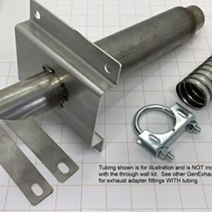 GenExhaust Universal Generator Exhaust System Double Layer Wall Attachment for 1-1/2" ID Steel tubing