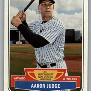 2018 Topps Heritage High Number Award Winners #AW-5 Aaron Judge New York Yankees Official MLB Baseball Trading Card in Raw (NM or Better) Condition