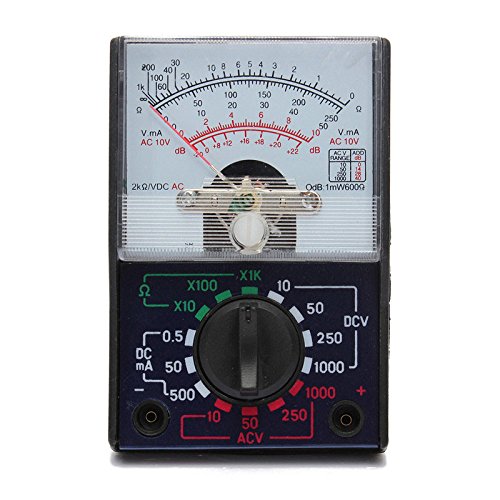 ChgImposs Analog Multimeter Electric AC/DC Current OHM Decibels Voltage Voltmeter Ammeter with Test Leads