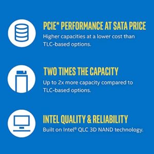 Intel 660p 1TB m.2 2280 PCIe Encrypted Internal SSD SSDPEKNW010T8X1