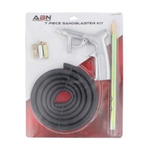 ABN Sandblaster Gun Kit – 7 Piece Pressure Washer Sandblasting Kit – Handheld Portable Sandblaster Kit