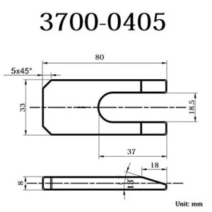 HHIP 3700-0405 JT6 or JT33 Drill Chuck Removal Wedge Set