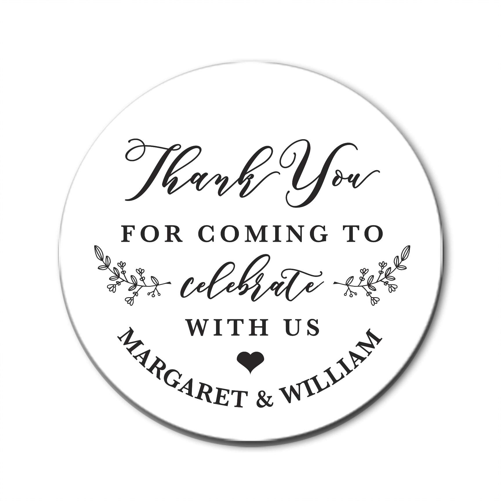 Wedding Thank You Stickers, Favor Stickers, Custom Thank You Labels, Personalized Thank You Stickers, Welcome Bag Sticker, F9:15