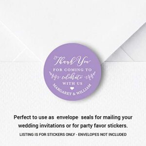 Wedding Thank You Stickers, Favor Stickers, Custom Thank You Labels, Personalized Thank You Stickers, Welcome Bag Sticker, F9:15