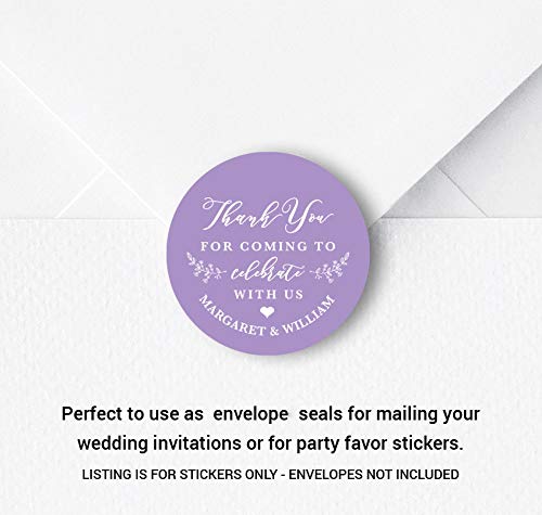 Wedding Thank You Stickers, Favor Stickers, Custom Thank You Labels, Personalized Thank You Stickers, Welcome Bag Sticker, F9:15