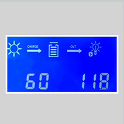 MakeSkyBlue 60A MPPT Charge Controller, LCD Display, Auto 12V/24V/36V/48V Solar System (60A-V118)