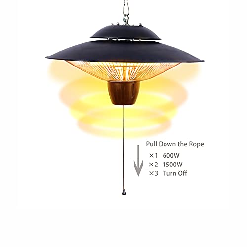 DONYER POWER 1500W Electrical Patio Heater, Ceiling Mounted, Outdoor or Indoor Use