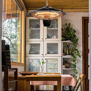 DONYER POWER 1500W Electric Patio Heater Ceiling Mounted Outdoor Heaters for Patio Easy Installation both Indoor Use